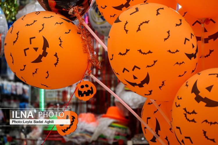 عکس های هالووین در ایران,تصاویری از جشن هالووید در کشور ایران,تصاویر فروش لوازم هالووین در ایران