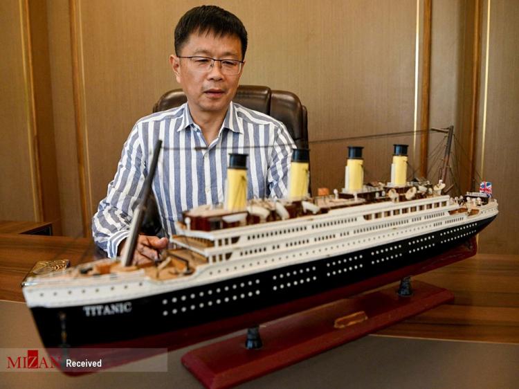 تصاویر ساخت ماکت تایتانیک,عکس های ساخت ماکت تایتانیک در چین,تصاویر کشتی تایتانیک