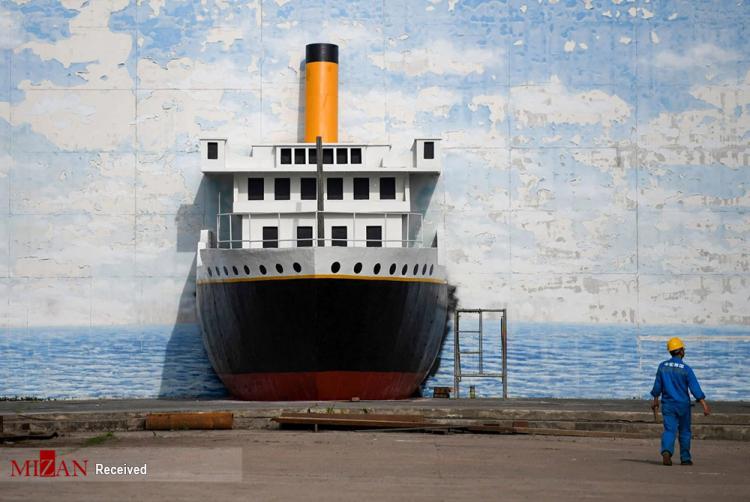 تصاویر ساخت ماکت تایتانیک,عکس های ساخت ماکت تایتانیک در چین,تصاویر کشتی تایتانیک