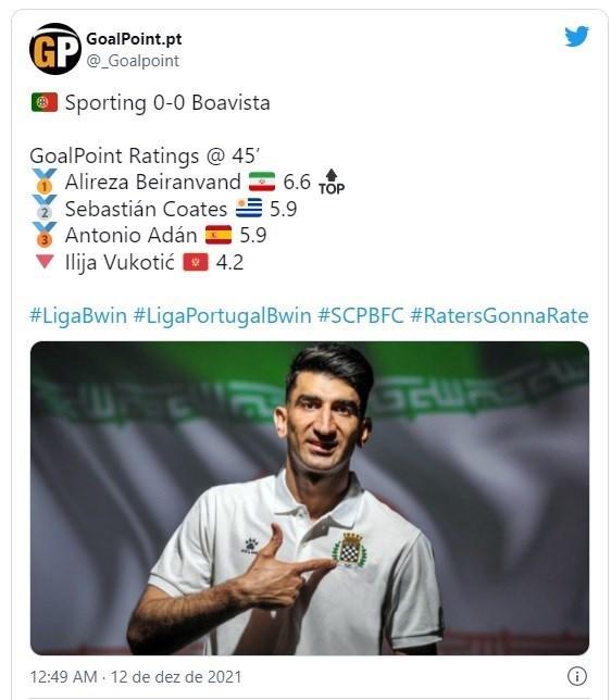 مصدومیت تیم فوتبال بواویشتا,بیرانوند مصدوم شد