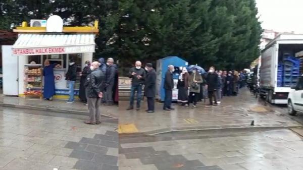 صف های شلوغ نان ارزان در شهرهای ترکیه,صف نان در ترکیه