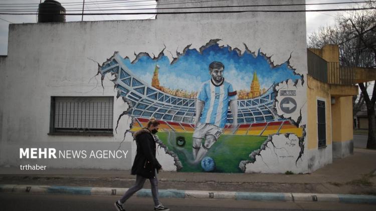 تصاویر نقاشی دیواری از لیونل مسی در آرژانتین,عکس های مسی در آرژانتین,تصاویر نقاشی های مسی در آرژانتین