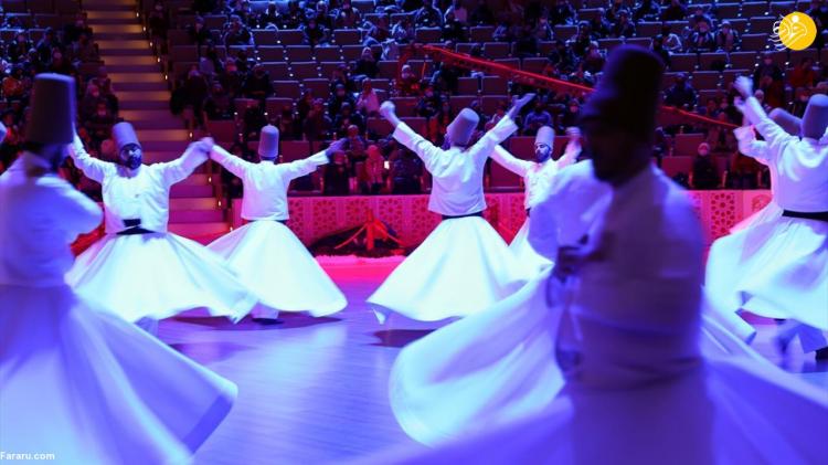 تصاویر رقص سماع به مناسبت سالگرد وفات مولانا,عکس های رقص سماع در ترکیه,تصاویر رقص سماع برای مولانا
