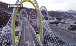 تصاویر پهپادی جالب از محل برگزاری المپیک زمستانی در چین