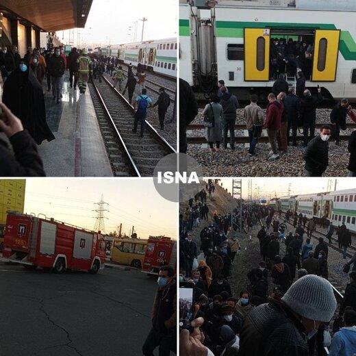 حادثه مترو تهران,از ریل خارج شدن مترو