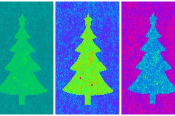 عکس درخت کریسمس,وچک‌ترین درخت کریسمس جهان با قطر تنها یک اتم