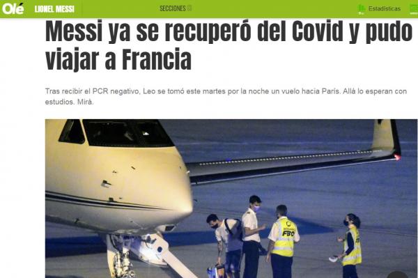کرونای لیونل مسی,شکست کرونا توسط لیونل مسی