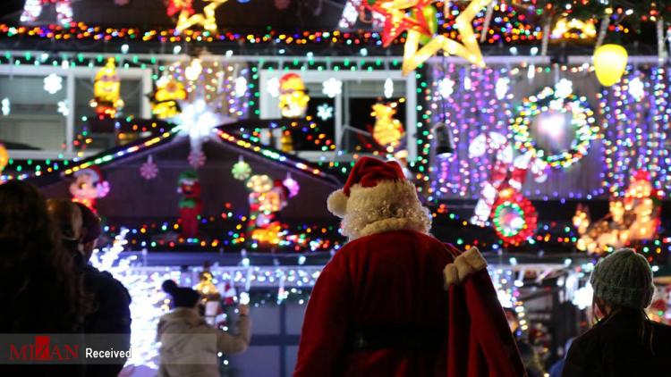 تصاویر خانه‌های نورانی کانادا به مناسبت کریسمس 2022,عکس های کانادا در جشن کریسمس,تصاویر جشن کریسمس 2022 در کانادا