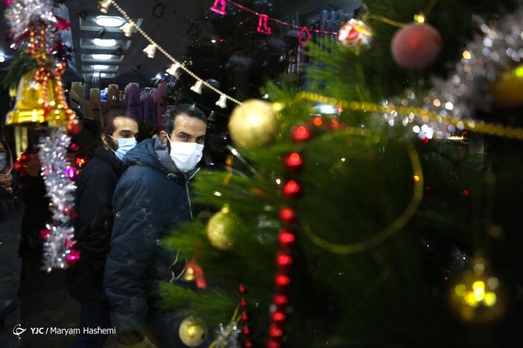 تصاویر شب‎های تهران در آستانه آغاز سال نو میلادی 2022,عکس های جشن کریسمس در تهران,تصاویر جشن کریسمس 2022 در تهران