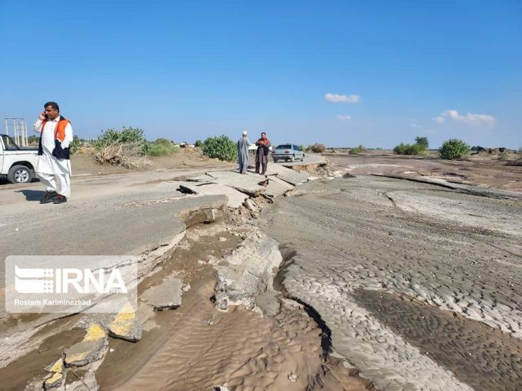 تصاویر خسارت سیل به راه‌های جنوبی استان سیستان و بلوچستان,عکس های سیل در سیستان و بلوچستان,تصاویری از سیل در سیستان و بلوچستان