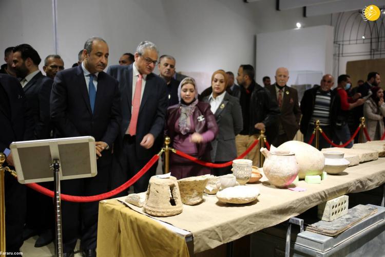 تصاویر نمایش آثار تاریخی بازگردانده شده به عراق,عکس های آثار تاریخی عراق,تصاویری از آثار تاریخی کشور عراق