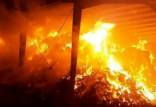 حادثه آتش‌سوزی در یک واحد تولیدی در مجتمع صنعتی چرم‌سازی بوئین زهرا,آتش سوزی