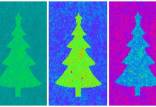عکس درخت کریسمس,وچک‌ترین درخت کریسمس جهان با قطر تنها یک اتم