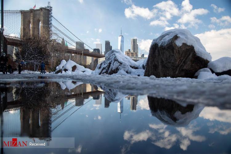 تصاویر بارش برف در نیویورک,عکس های بارش برف در نیویورک,تصاویر سفید پوش شدن نیویورک