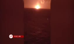 فیلم | جزئیات آتش سوزی گسترده در سکوی شماره ۱۶ پارس جنوبی