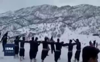 فیلم/ شادی مردم ایلام پس از بارش برف