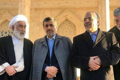 احمدی نژاد در حرم خمینی,استقبال حسن خمینی از احمدی نژاد