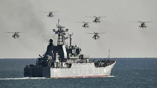 حمله روسیه به اوکراین,رزمایش روسیه در دریای سیاه