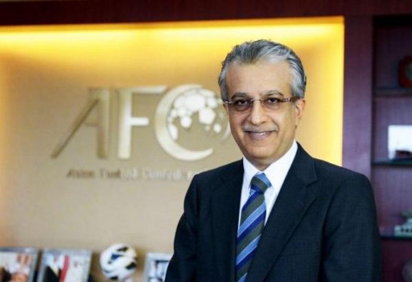 شیخ سلمان بن ابراهیم آل خلیفه,تبریک رئیس AFC به میرشاد ماجدی