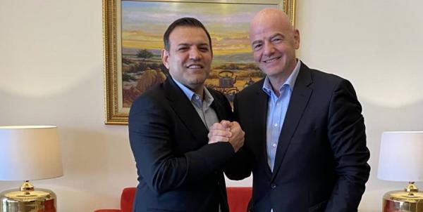 تکذیب دیدار رئیس فیفا با رییسی,اینفانتینو در ایران