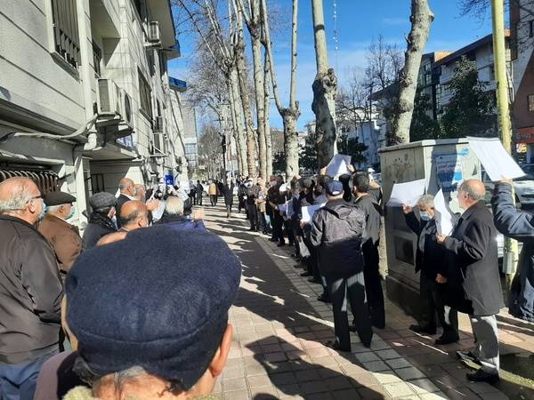 تجمعات بازنشستگان و کارگران در 3 بهمن 1400,بازنشستگان گیلان