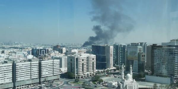 حریق یک ساختمان در دبی,حوادث دبی