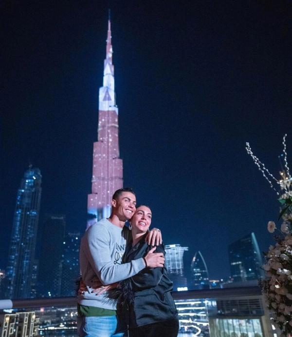 رونالدو در برج خلیفه