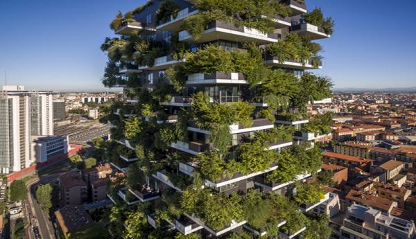 ساختمانی عجیب در ایتالیا,زندگی در میان درختان در میلان