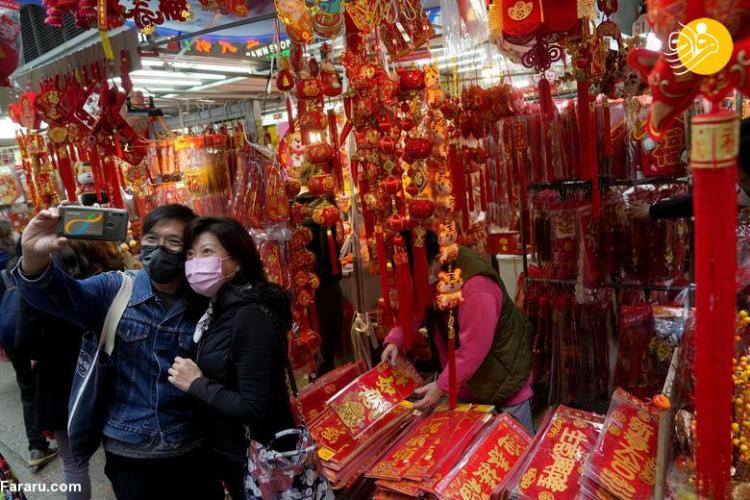 تصاویر سال نو چینی در سایه کرونا,عکس های جشن سال نو چینی 2022,تصاویری از سال نو چینی