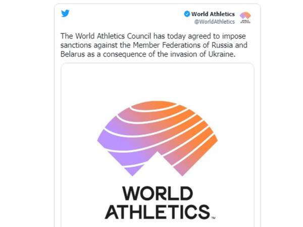 فدراسیون جهانی دو و میدانی,محرومیت ورزشکاران روسیه