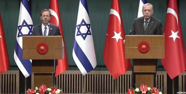 دیدار رئیس جمهور اسرائیل با اردوغان در آنکارا,رئیسج مهور اسرائیل در ترکیه