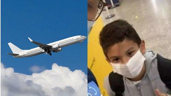 سفر با هواپیما,سفر یک پسر برزیلی با هواپیما