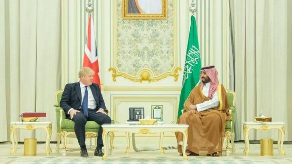 دیدار نخست‌وزیر انگلیس با ولیعهد عربستان,بوریس جانسون و بن سلمان