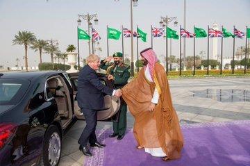 دیدار نخست‌وزیر انگلیس با ولیعهد عربستان,بوریس جانسون و بن سلمان