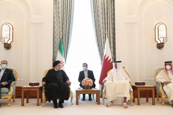 امیر قطر و رئیسی,دیدار امیر قطر و رئیس جمهور ایران