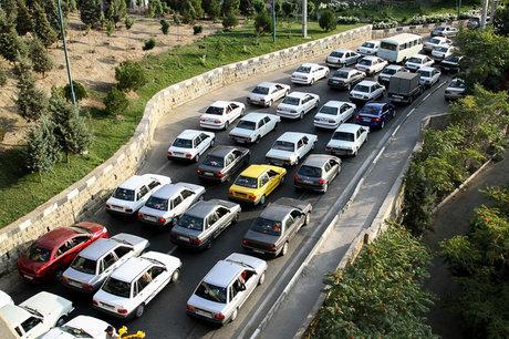ترافیک,ترافیک نیمه سنگین در محورهای منتهی به شمال کشور