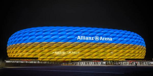 ورزشگاه آلیانتس آرنا,حمایت باشگاه بایرن مونیخ از اوکراین