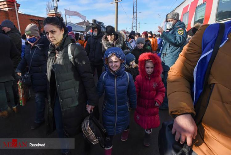 تصاویر تخلیه برخی مناطق در اوکراین,عکس های تخلیه برخی مناطق در اوکراین,تصاویری از وضعیت مردم اوکراین