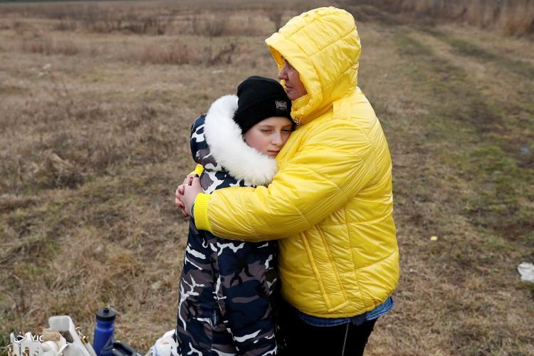 تصاویری از جنگ اوکراین,عکس های جنگ اوکراین,تصاویر حملات روسیه به اوکراین,عکس های مهاجرت مردم اوکراین