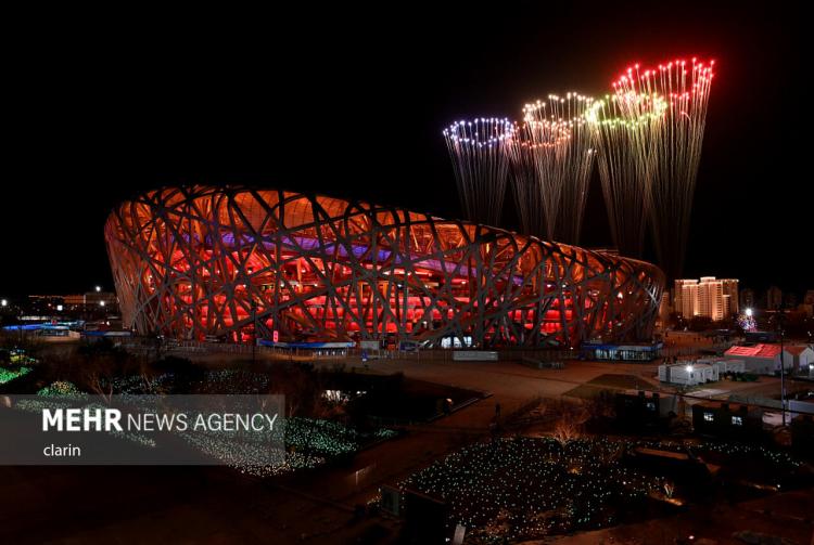تصاویر مراسم اختتامیه بازی‌های المپیک زمستانی 2022 پکن,عکس های مراسم اختتامیه المپیک زمستانی پکن,تصاویری از اختتامیه بازی‌های المپیک زمستانی 2022