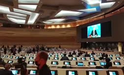 فیلم | سخنرانی لاوروف، وزیر خارجه روسیه برای سالن خالی از جمعیت