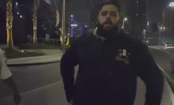 فیلم/ رجزخوانی خیابانی هالک ایرانی با ادبیات عجیب در دبی!