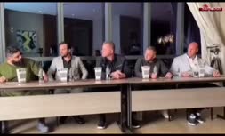 مشاجره لفظی و عجیب سجاد غریبی با مارتین فورد در کنفرانس خبری/ خوش و بش هالک ایرانی و ترسناک ترین فرد جهان