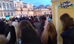 فیلم/ تجمع ضدجنگ مردم روسیه علیه اشغالگری پوتین در اوکراین