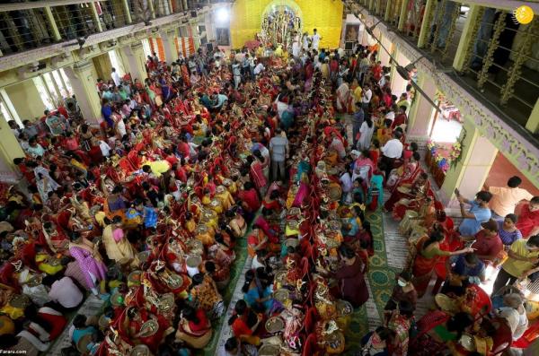 فستیوال کوماری پوجا و پرستش دختربچه‌ها,مراسم جشن سنتی کوماری پوجا