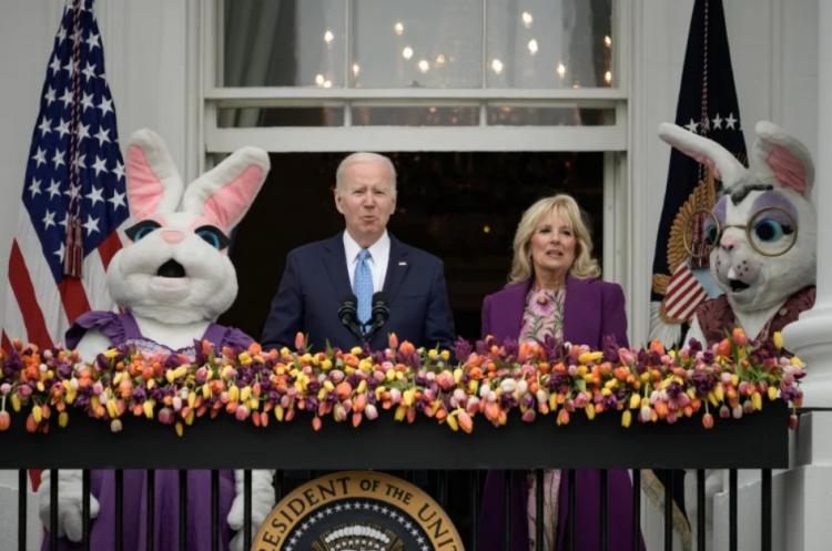 تصاویر جو بایدن و همسرش میزبان مراسم سالانه عید پاک,عکس های مراسم عید پاک در کاخ سفید,تصاویر عید پاک در آمریکا