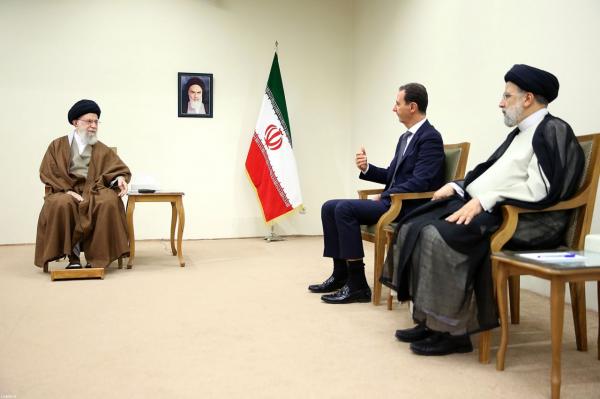 بشار اسد در تهران,دیدار بشار اسد با رهبرو ورئیسی در تهران