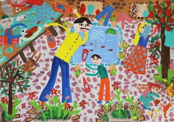 نمایشگاه دوسالانه ژاپن,نقاشی های کودکان ایرانی در نمایشگاه دوسالانه ژاپن