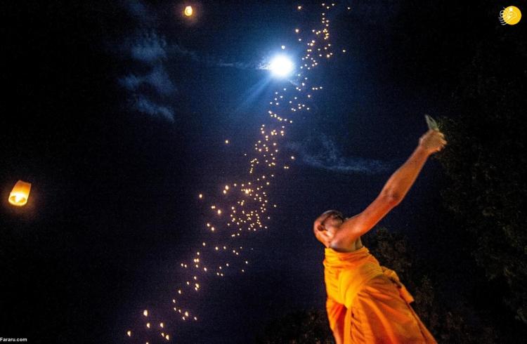 تصاویر روز تولد بودا و فرستادن هزاران بالن به آسمان,عکس های روز بودا,تصاویر روز بودا در سال 2022