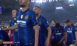 فیلم/ مراسم اهدای جام کوپا ایتالیا به اینترمیلان